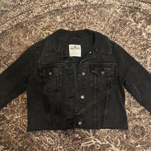 Hollister Charcoal Black Denim Jacket